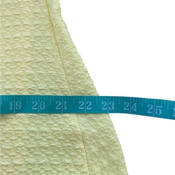 Victoria Beckham Dress Kids Girls Large Yellow Blue Striped Mini Ruffle Textured - Picture 10 of 14